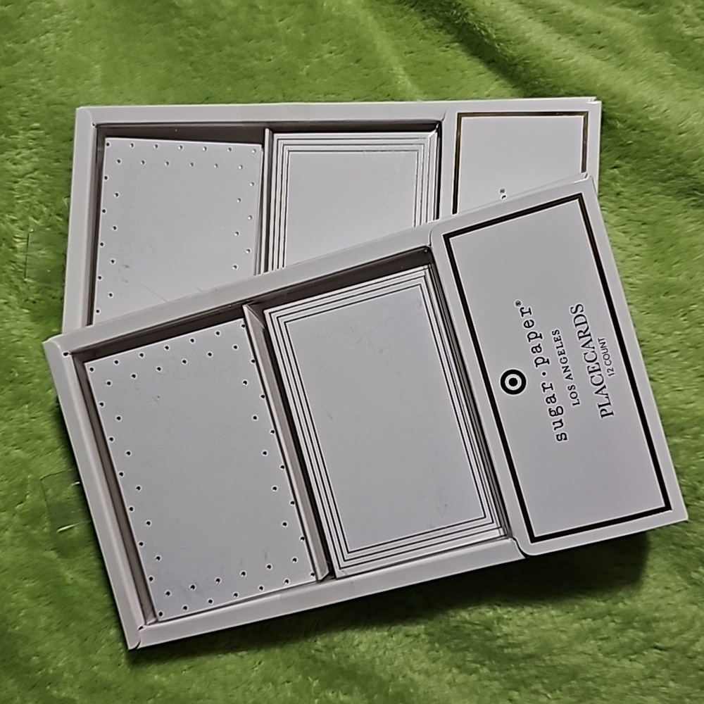 Sugar Paper Place Cards 12 count White and Gold (2 packs)
